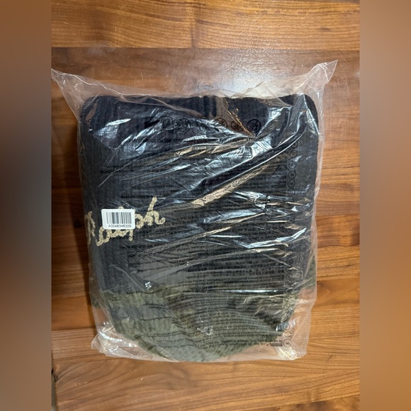 POLO RALPH LAUREN Wool Shawl-Collar Cardigan Black Olive Combo Men’s Size Large - Picture 11 of 11